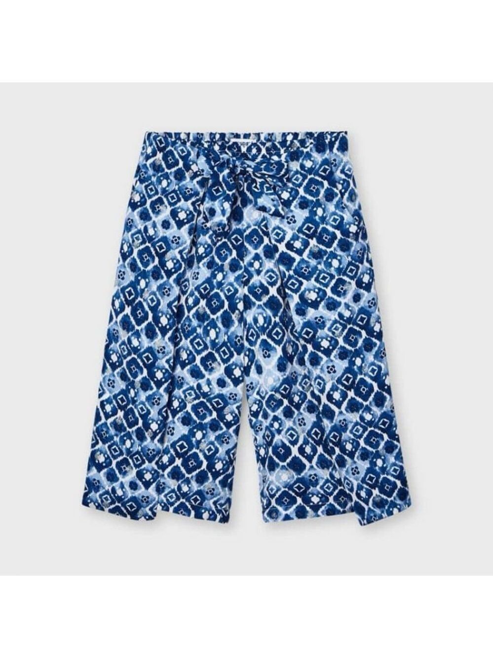 Size 6 Girls Mayoral Navy and White Patterned Kids Casual Pants